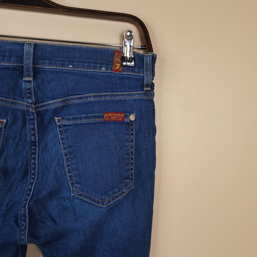7 For All Mankind Secret Fit Belly B(AIR) Ankle Skinny Maternity Jeans 26 - Picture 7 of 12